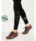 ZALLESHOP HANDMADE ORGANIC FASHION GROUP Women Barefoot Sneakers ZL MONTANA brown organic leather shoesFEMMES