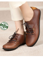 ZALLESHOP HANDMADE ORGANIC FASHION GROUP Women Barefoot Sneakers ZL MONTANA brown organic leather shoesFEMMES