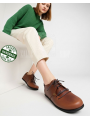 ZALLESHOP HANDMADE ORGANIC FASHION GROUP Women Barefoot Sneakers ZL MONTANA brown organic leather shoesFEMMES