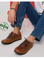 ZALLESHOP HANDMADE ORGANIC FASHION GROUP Men Barefoot Sneakers ZL MONTANA brown organic leather shoesUOMINI