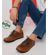 ZALLESHOP HANDMADE ORGANIC FASHION GROUP Men Barefoot Sneakers ZL MONTANA brown organic leather shoesHOMMES