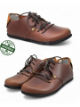 ZALLESHOP HANDMADE ORGANIC FASHION GROUP Men Barefoot Sneakers ZL MONTANA brown organic leather shoesHOMMES