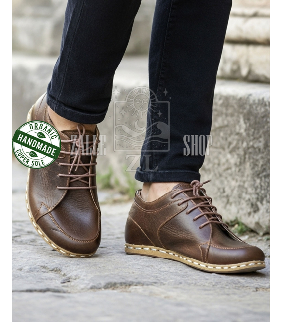 ZALLESHOP HANDMADE ORGANIC FASHION GROUP Men Barefoot Sneaker Crazy Classic BrownHOMMES