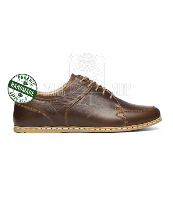 ZALLESHOP HANDMADE ORGANIC FASHION GROUP Men Barefoot Sneaker Crazy Classic BrownUOMINI