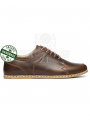 ZALLESHOP HANDMADE ORGANIC FASHION GROUPMen Barefoot Handmade Sneakers NB Brown organic leather shoesMEN