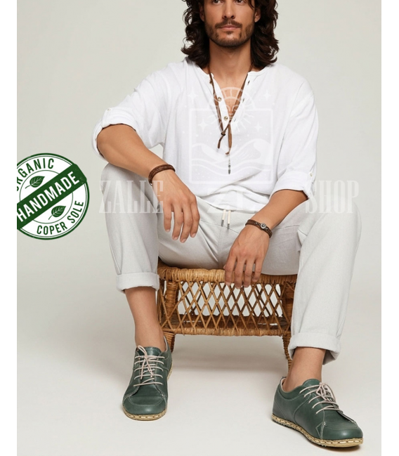 ZALLESHOP HANDMADE ORGANIC FASHION GROUP Men Barefoot Sneaker Crazy Classic Brown forHOMMES