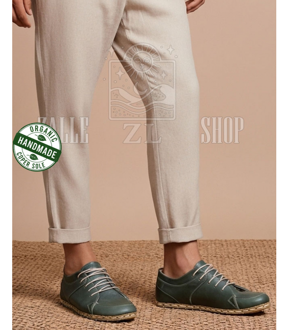 ZALLESHOP HANDMADE ORGANIC FASHION GROUP Men Barefoot Sneaker Crazy Classic Brown forHOMMES