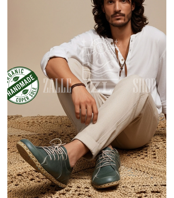 ZALLESHOP HANDMADE ORGANIC FASHION GROUP Men Barefoot Sneaker Crazy Classic Brown forHOMMES