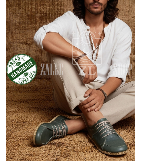 ZALLESHOP HANDMADE ORGANIC FASHION GROUP Men Barefoot Sneaker Crazy Classic Brown forUOMINI