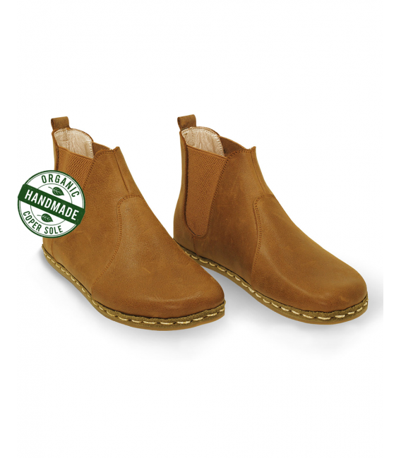 ZALLESHOP HANDMADE ORGANIC FASHION GROUPWomen Boots Barefoot Organic Leather HandmadeBoots