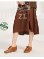 ZALLESHOP HANDMADE ORGANIC FASHION GROUP Baskets pieds nus Crazy Classic marron pour femmeFEMMES