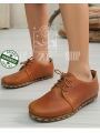 ZALLESHOP HANDMADE ORGANIC FASHION GROUPWomen Barefoot Sneakers Crazy Classic Brown organic leather shoesWOMEN