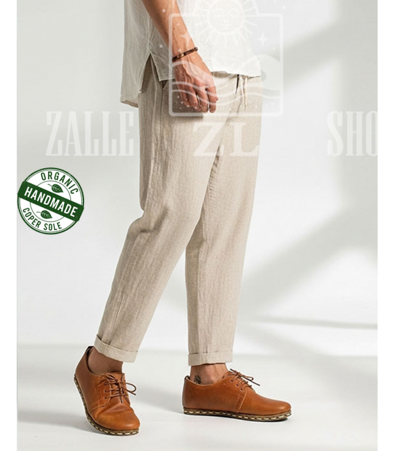 ZALLESHOP HANDMADE ORGANIC FASHION GROUP Men Barefoot Sneaker Crazy Classic BrownSCARPE