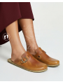 Women Barefoot Sneakers ZL MONTANA brown organic leather shoes