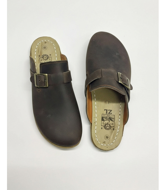 Women Barefoot Sneakers ZL MONTANA brown organic leather shoes