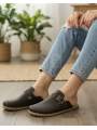 Women Barefoot Sneakers ZL MONTANA brown organic leather shoes