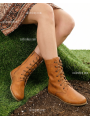 Women Grounding & Earthing Barefoot Long Boots Honey Brown